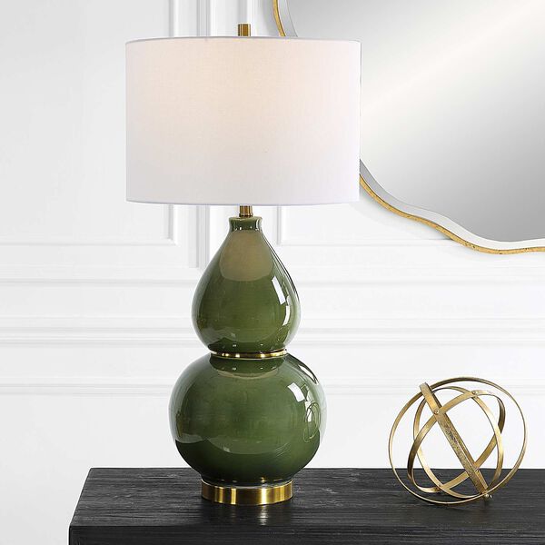 Gourd Mossy Green One-Light Table Lamp, image 2