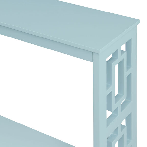 Town Square Sea Foam Console Table with Shelf, image 5