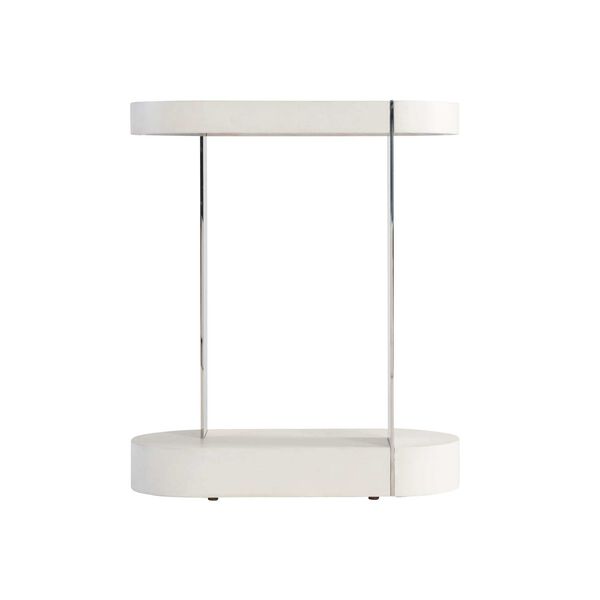 Modulum Beige and Stainless Steel Accent Table, image 3