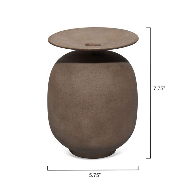 Highland Burnt Umber Ceramic Decorative Vase, image 5