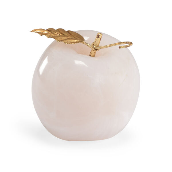 White and Gold Apple Decorative Object, image 1