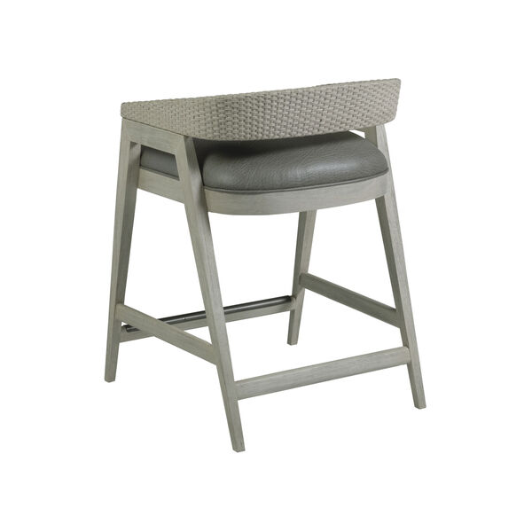 Signature Designs Gray and White Arne Low Back Counter Stool, image 2