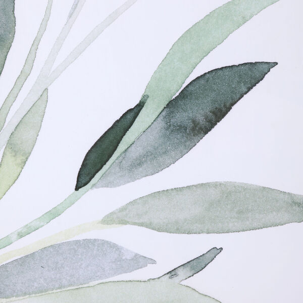 Simple Sage Black and Green Watercolor Botanical Prints, Set of 3, image 5