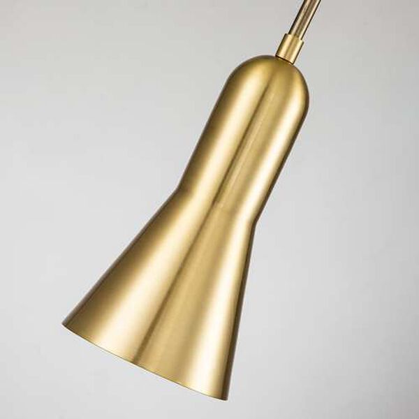 Etoile Aged Brass Five-Inch One-Light Mini Pendant, image 4