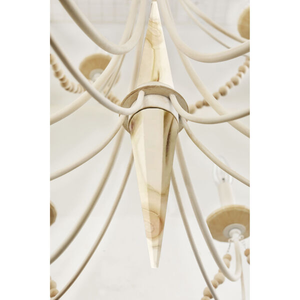 Brentwood Country White 10-Light 2 Tier Chandelier, image 6