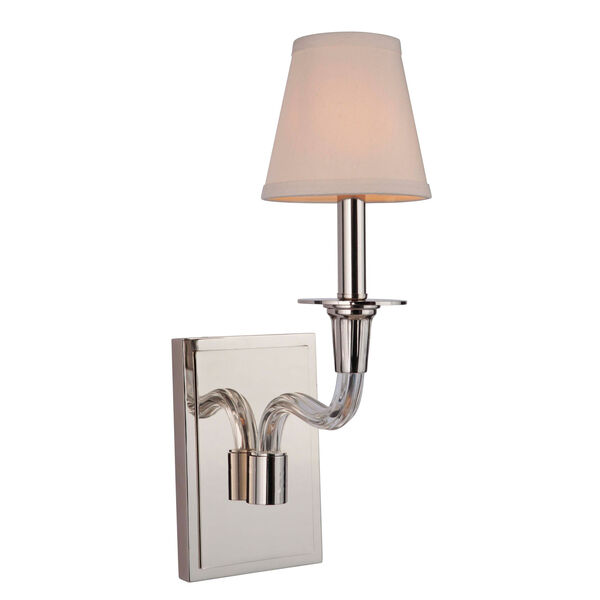 Deran Polished Nickel One-Light Wall Sconce, image 2