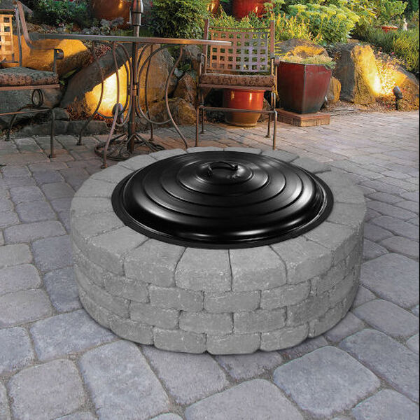 Black Round Lid Fire Ring, image 2