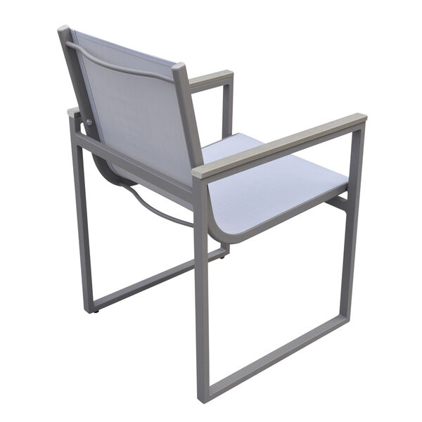 Bistro Gray Outdoor Patio Dining Chair, image 3