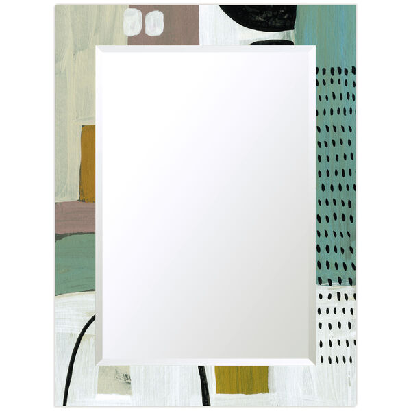 Introductions Multicolor 40 x 30-Inch Rectangular Beveled Wall Mirror, image 6