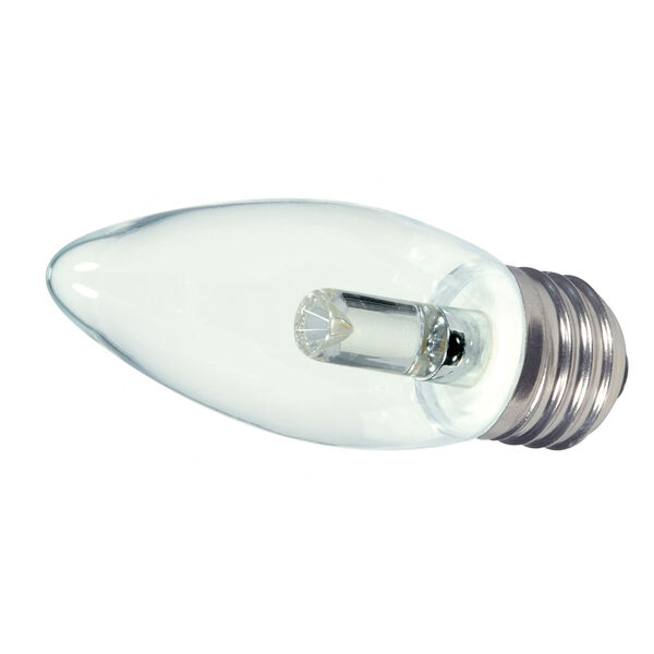 SATCO Clear LED B11 Medium 1.4 Watt Candle LED Light Bulb with 2700K 36 Lumens 80 CRI and 360 Degrees Beam, image 2