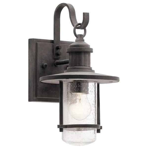 Riverwood Weathered Zinc 7-Inch One-Light Outdoor Wall Light, image 1