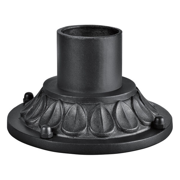 Tournai Textured Black 5.75-Inch Outdoor Pier Mount Accessory, image 1