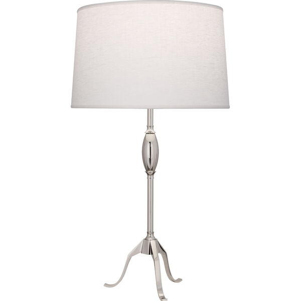 Grace Polished Nickel One-Light Table Lamp, image 1