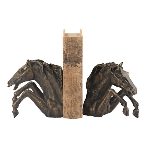 Bronze 6-Inch Bookend, Set of 2, image 1
