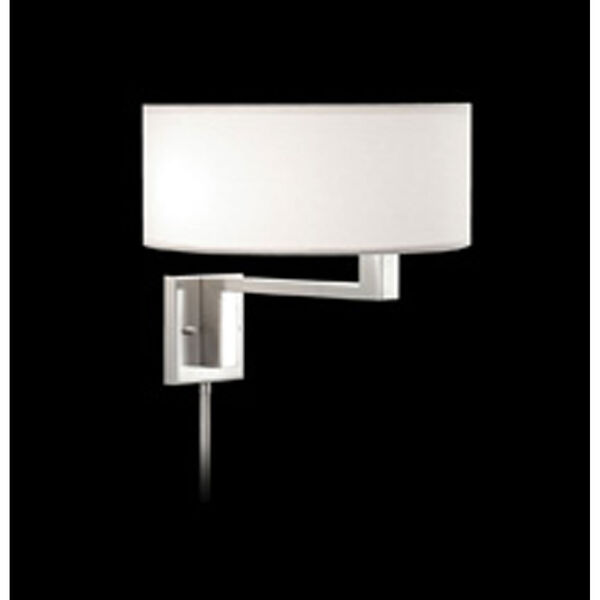 Quadratto Nickel Adjustable Pin-Up Wall Lamp, image 2