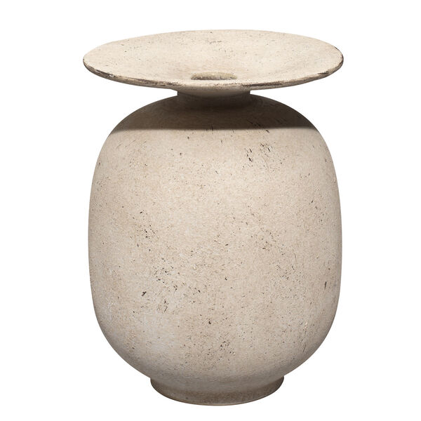 Highland Off White Ceramic Decorative Vase, image 1