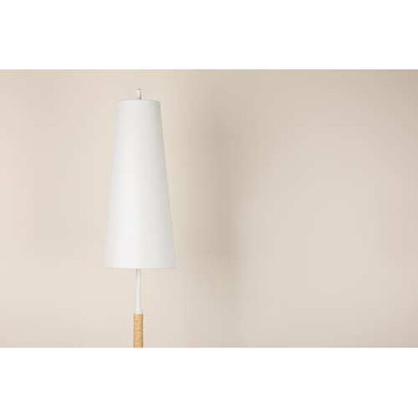 Mariana Textured White Two-Light Floor Lamp, image 6