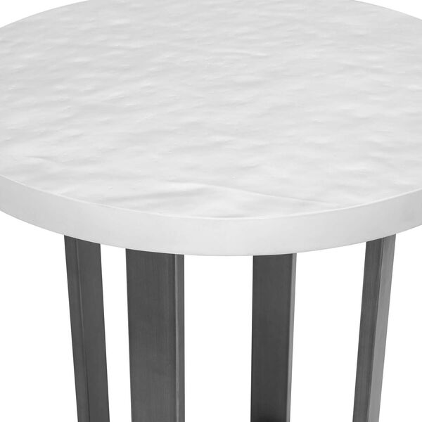 Del Mar White and Gray Outdoor Table, image 5