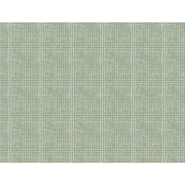 Ronald Redding Green Shirting Plaid Non Pasted Wallpaper - SWATCH SAMPLE ONLY, image 2