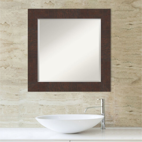 Wildwood Brown 25W X 25H-Inch Bathroom Vanity Wall Mirror, image 5