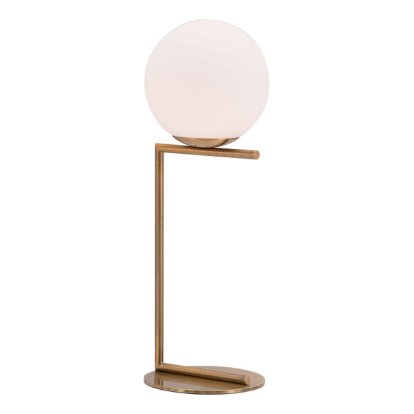 Belair Brass One-Light Desk Lamp, image 1