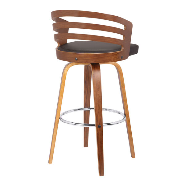 Jayden Brown and Walnut 26-Inch Counter Stool, image 3