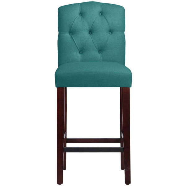 Linen Laguna 46-Inch Tufted Arched Bar stool, image 3