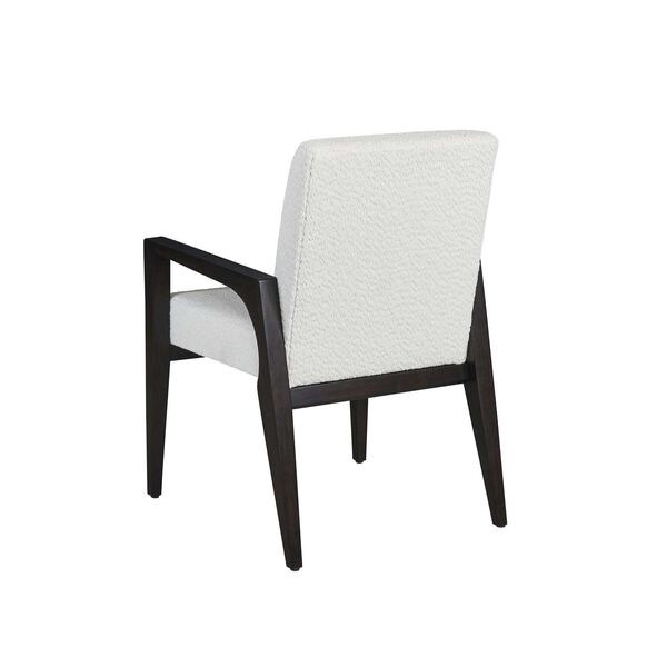 Zanzibar Espresso White Upholstered Arm Chair, image 2