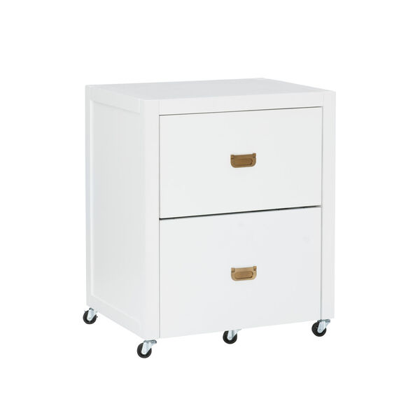 Everleigh White File Cabinet, image 1