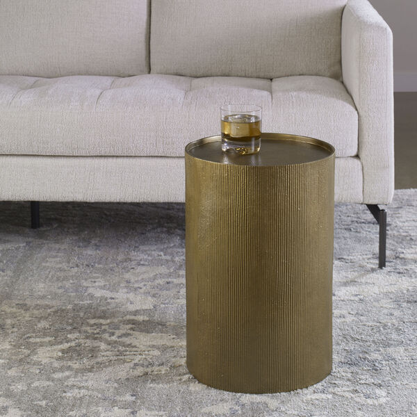 Adrina Antique Gold Accent Table, image 2