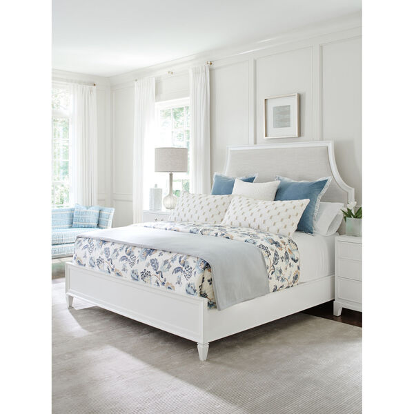 Avondale Linen White Inverness Upholstered Bed, image 3
