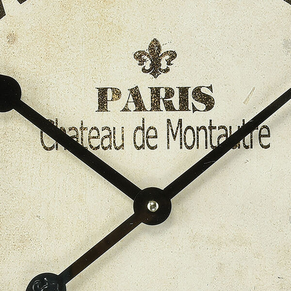 Chateau de Montautre Salvaged Metal Wall Clock, image 3