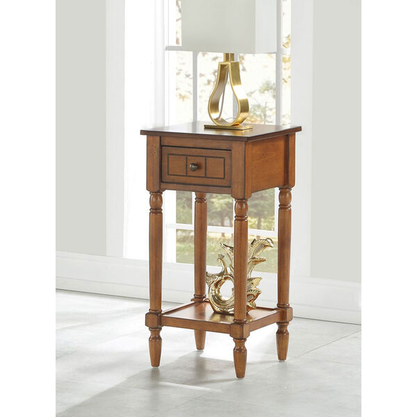 French Country Khloe Accent Table in Walnut, image 4