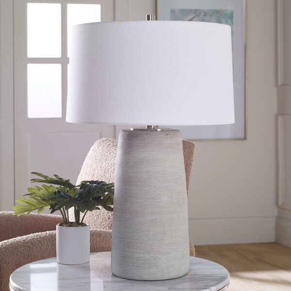 Mountainscape Brushed Nickel One-Light Table Lamp, image 3