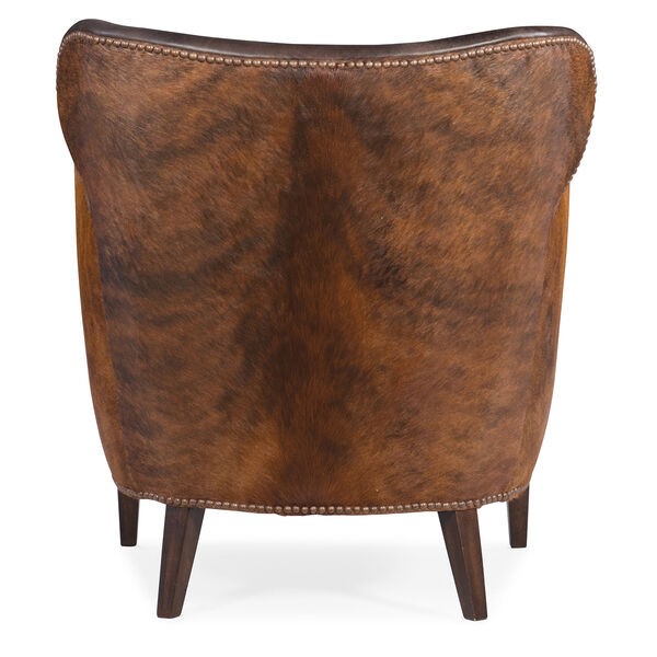 Kato Brown Leather Club Chair with Dark Brindle, image 2
