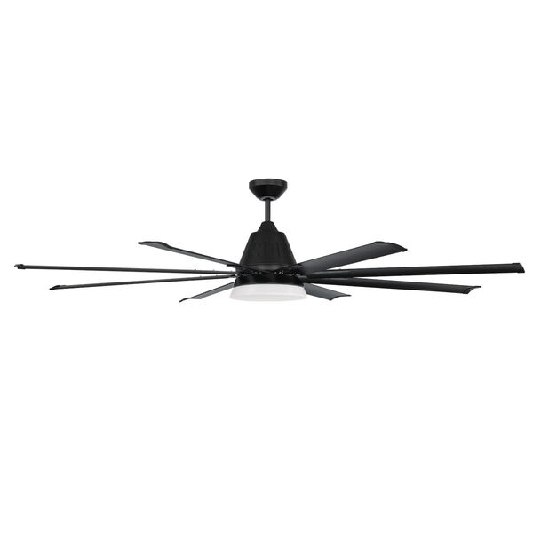 Wingtip Flat Black 72-Inch Ceiling Fan, image 1