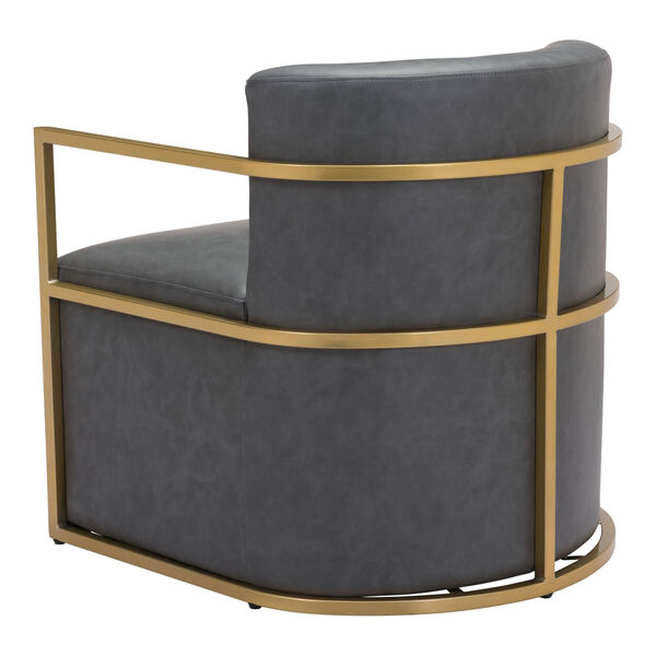 Xander Gray and Gold Accent Chair, image 6