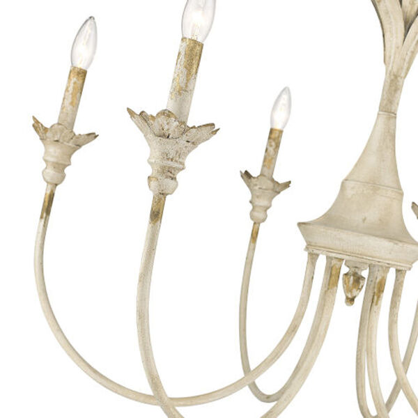 Sophia Antique Ivory Six-Light Chandelier, image 4