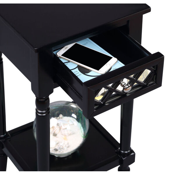 French Country Black Khloe Accent Table, image 5