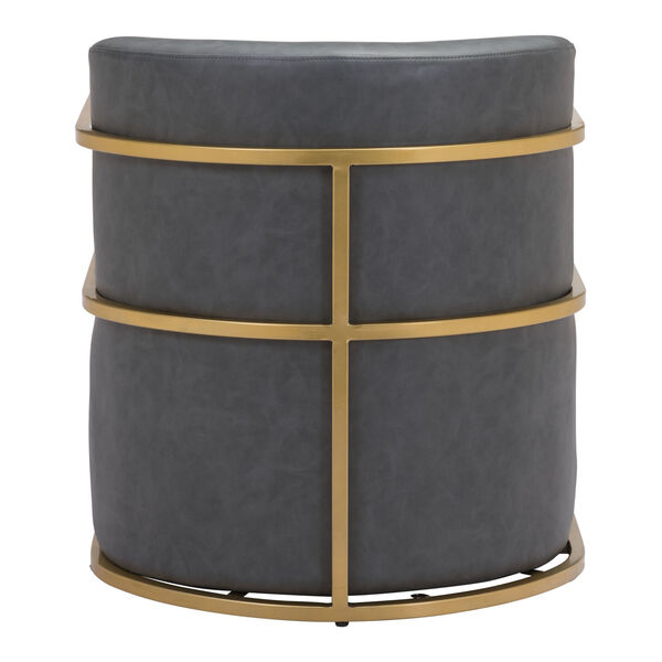 Xander Gray and Gold Accent Chair, image 5