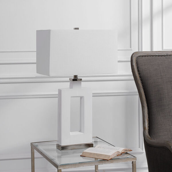 Entry White One-Light Table Lamp, image 3