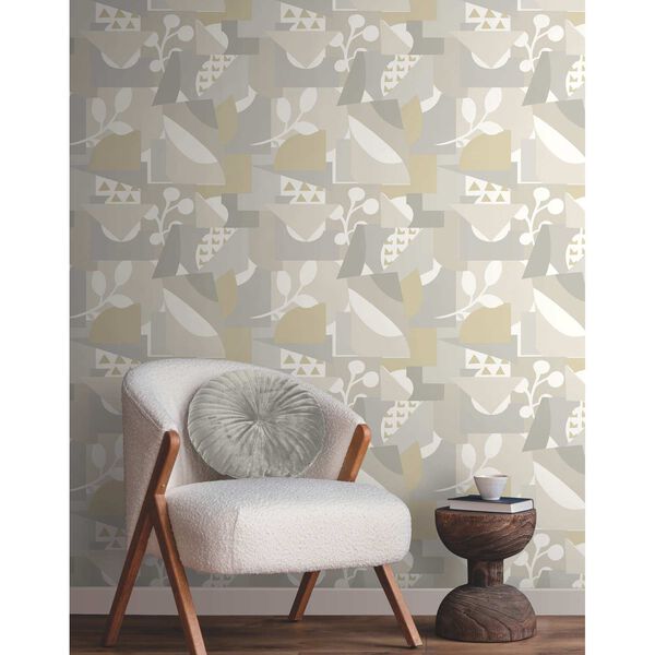 Cut Outs Neutral Wallpaper, image 3