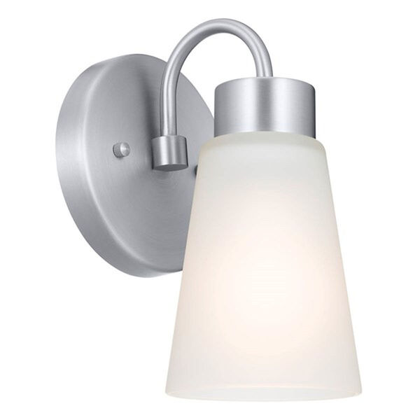 Erma Brushed Nickel One-Light Wall Sconce, image 1