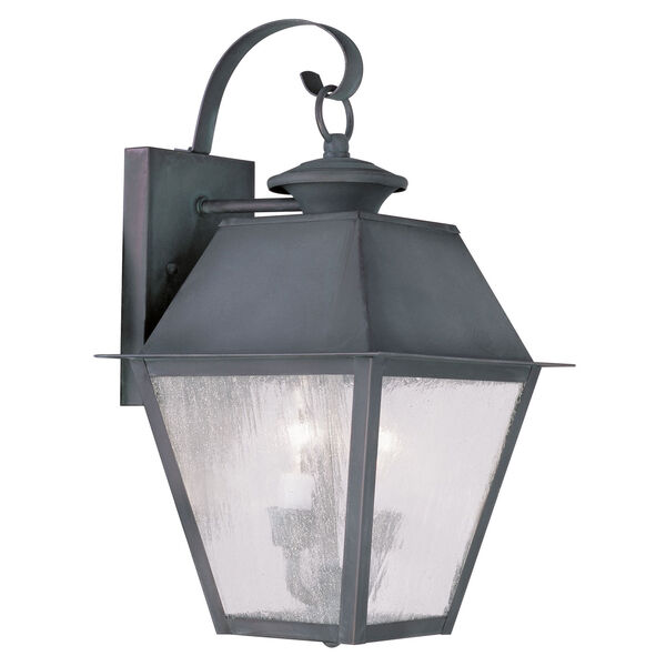 Mansfield Charcoal Two-Light Outdoor Wall Lantern, image 1