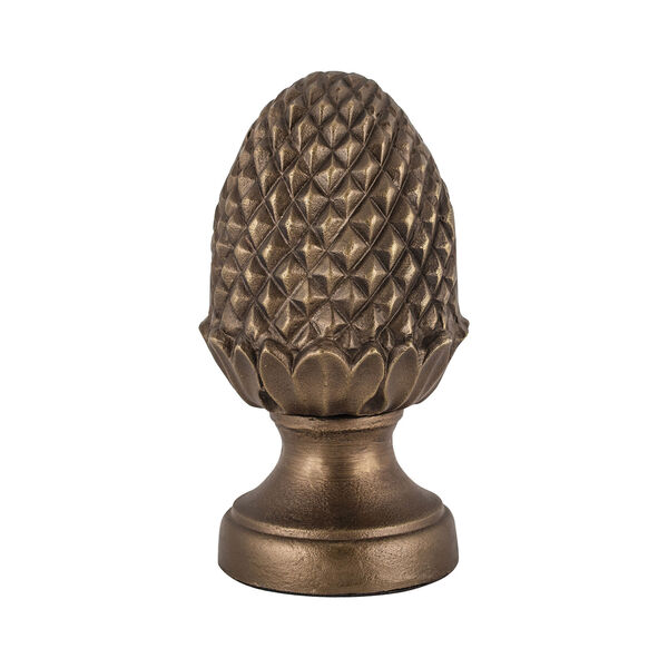 Warm Antique Gold Decorative Brass Cone, image 1