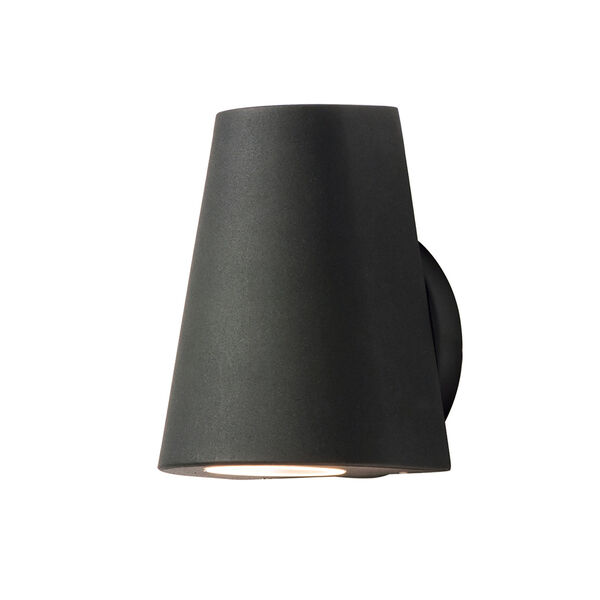 Mini Black Five-Inch LED Outdoor Wall Sconce, image 1