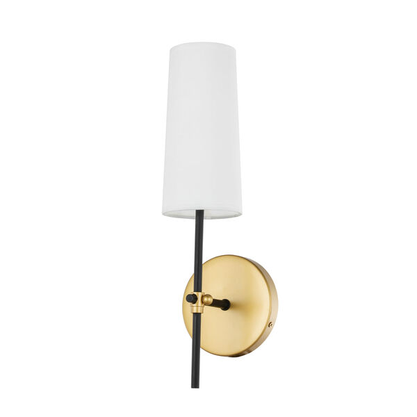 Mel Brass and Black Five-Inch One-Light Wall Sconce, image 4