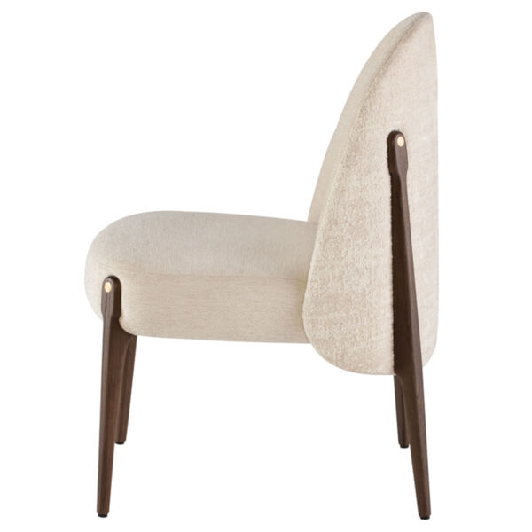 Ames Gema Pearl and Walnut Dining Chair, image 3