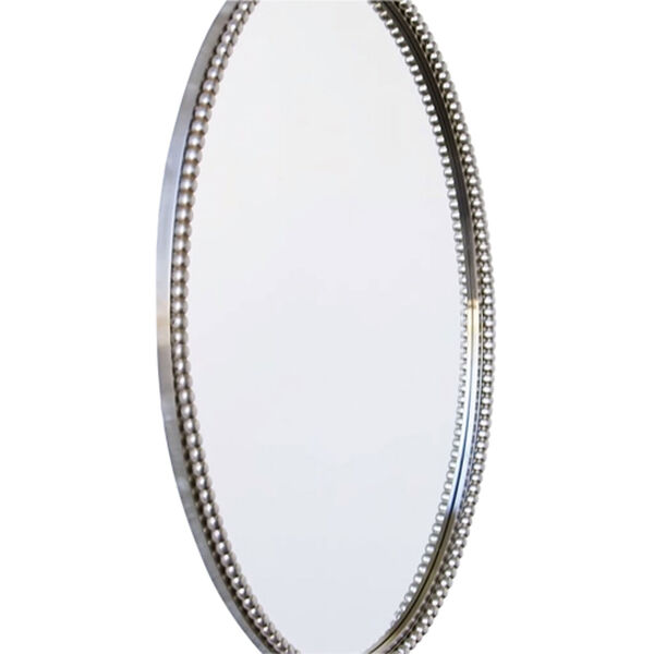 Sherise Brushed Nickel Oval Mirror, image 4