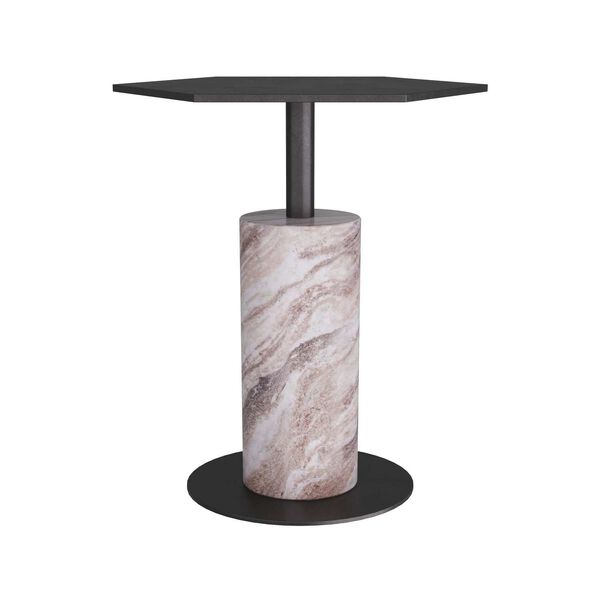 Wythe Sedona Marble Natural Iron End Table, image 3